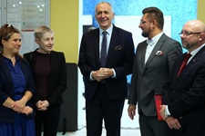 Konferencja prasowa dotycząca środk&oacute;w z KPO dla Katowickiego Centrum Onkologii