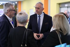 Konferencja prasowa dotycząca środk&oacute;w z KPO dla Katowickiego Centrum Onkologii